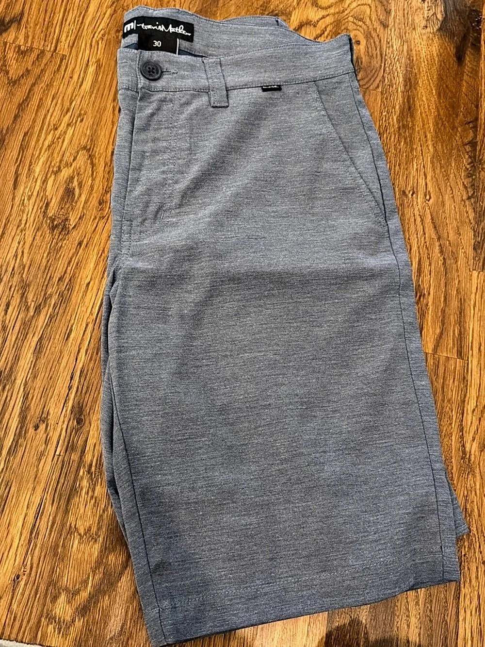 Travis Mathew Flat Front Shorts in Gray Size 30